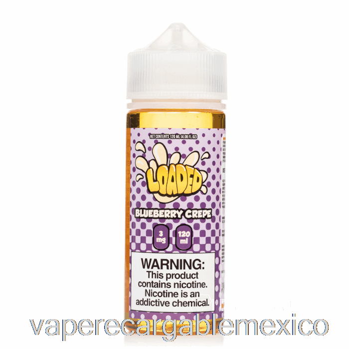 Vape Recargable Blueberry Crepe - E-líquido Cargado - Vapores Despiadados - 120ml 3mg
